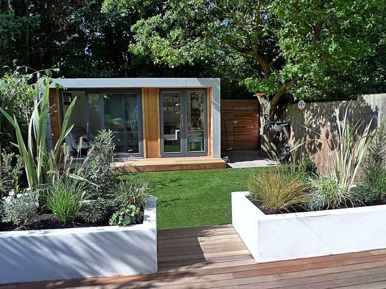 modern garden gravel design small space