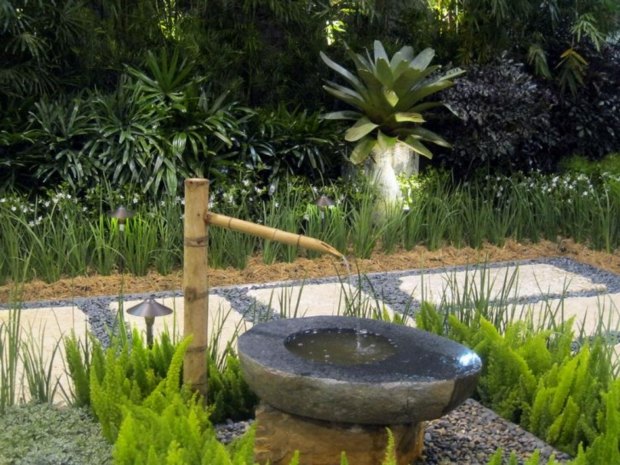 small rustic washbasin for garden