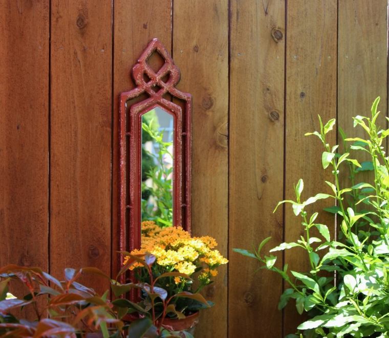 small mirrors outdoor deco garden