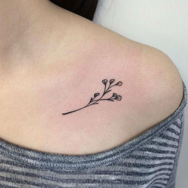 small tattoo flower shoulder-woman-tattoo-ideas