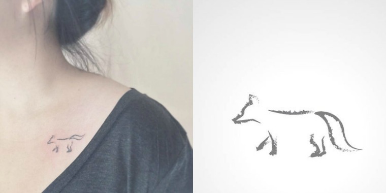 Breakfast wolf-tattoo-tattoo-idea-minimalist