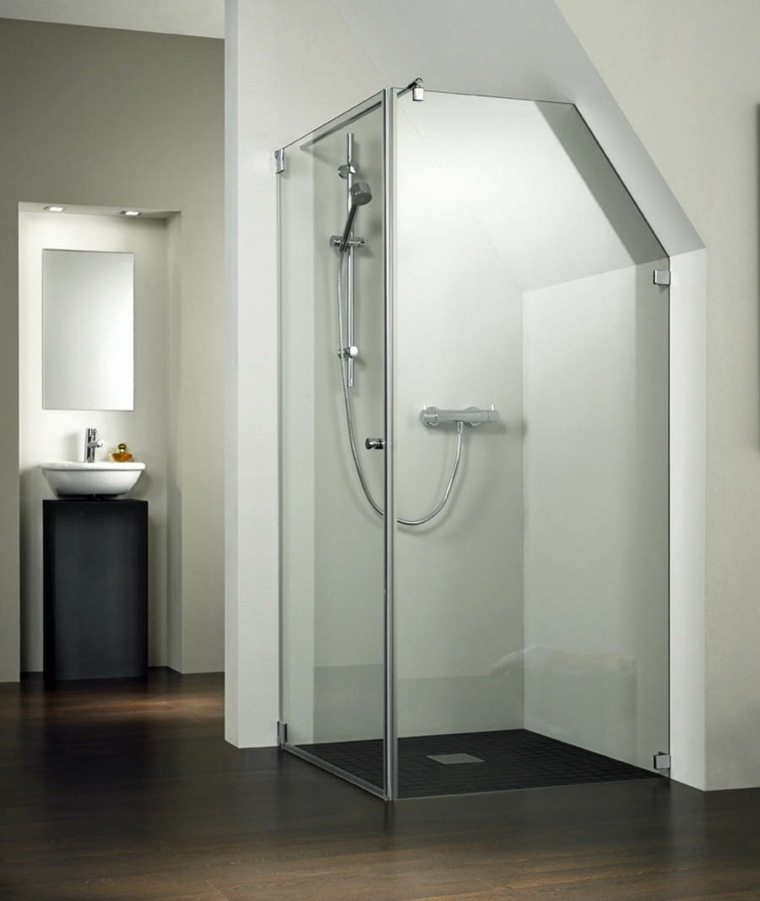 small custom shower cubicle