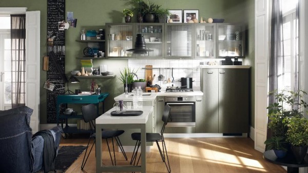 modern small kitchen layout