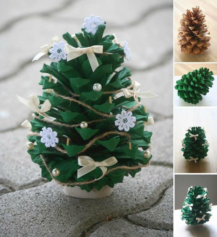 decoration autumn original pine cone small fir tree idea