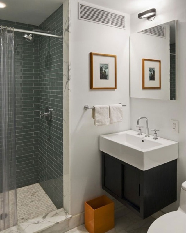small-room-bathroom-tile-subway ground-Marble