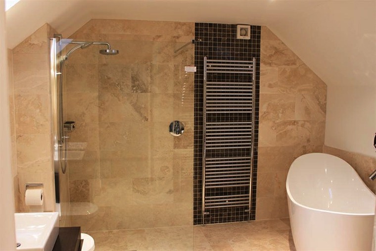 small showers natural stone travertine