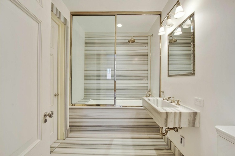 idea deco small marble bathroom