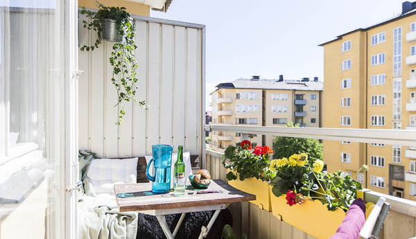 small balcony table