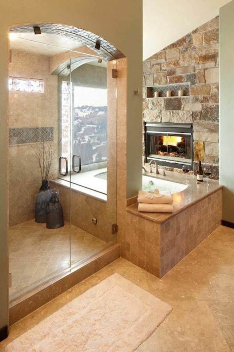 photo bathtub bathroom fireplaces