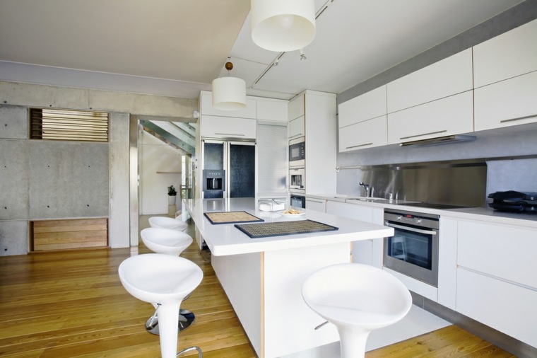 photo of modern style white kitchens