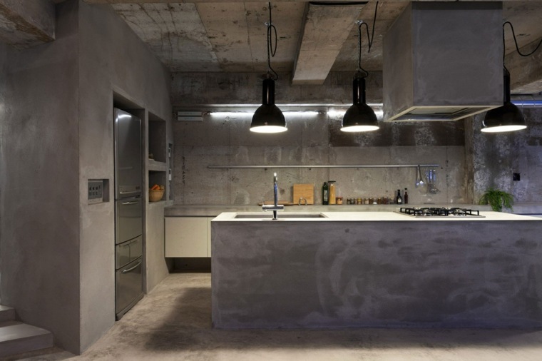 photo kitchen concrete worktop