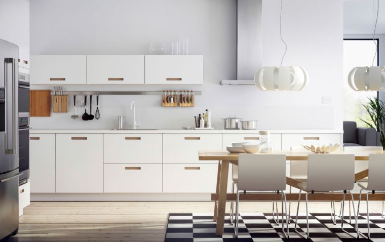 photo kitchen ikea design scandinavian white furniture
