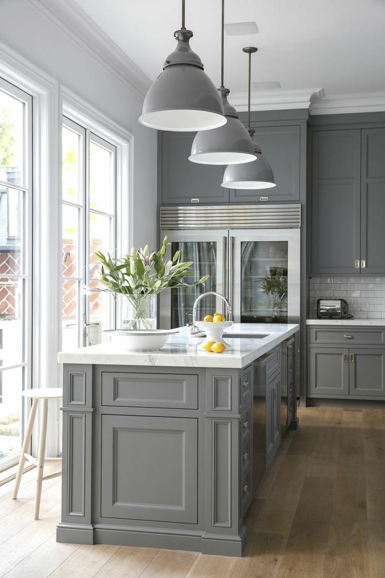 gray kitchen painting