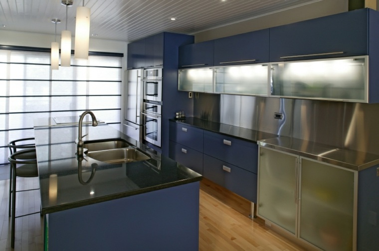 color painting modern kitchen