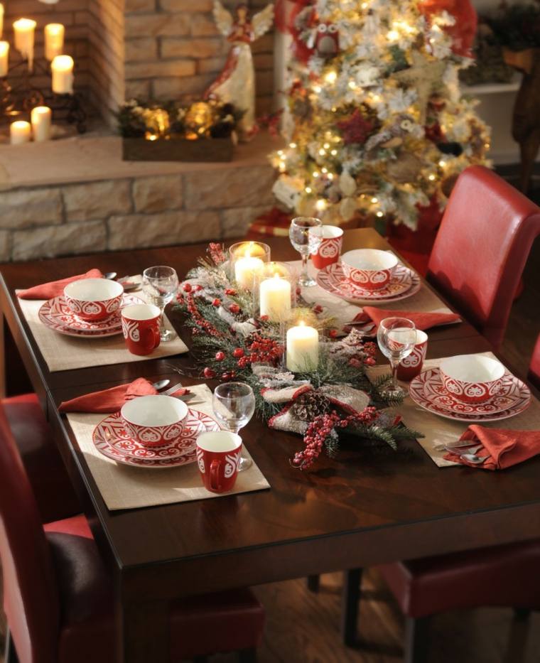 pictures rustic style christmas table