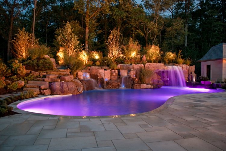 deco waterfall pool photo