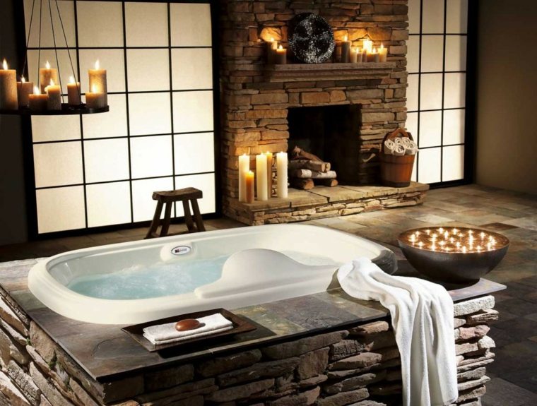 Stone-room-of-bath-tub-deco-idea