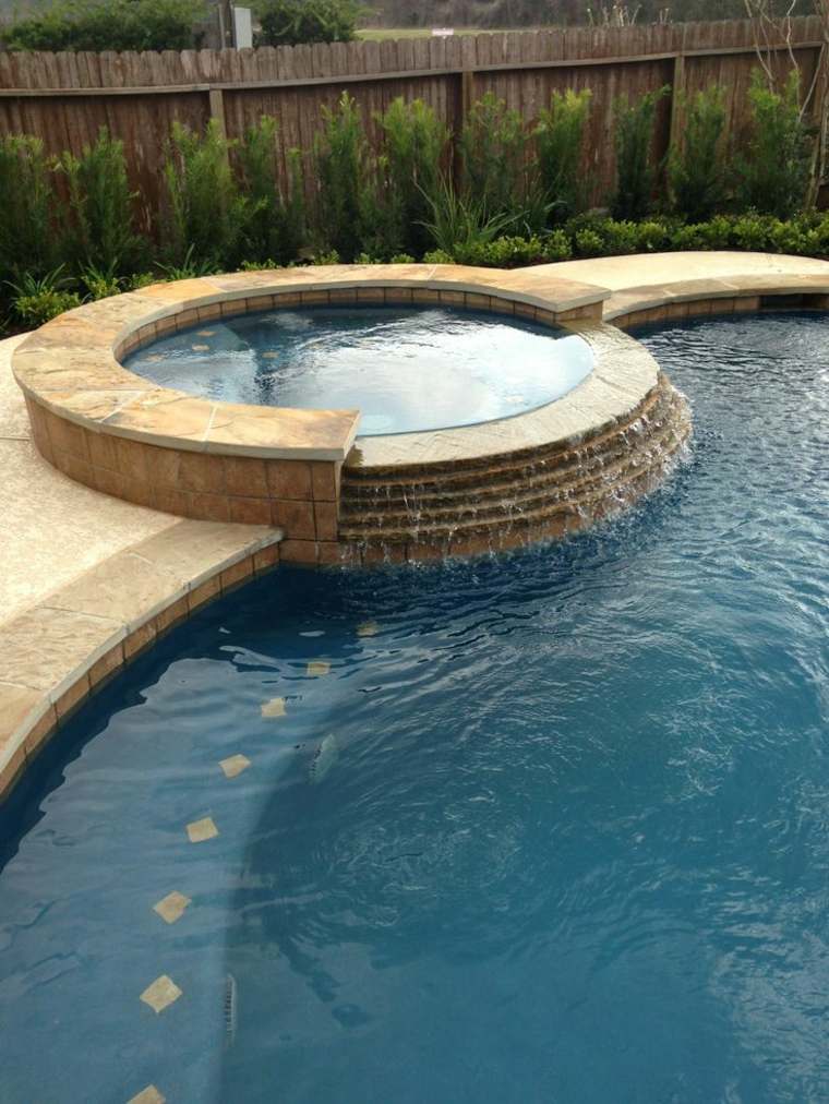 swimming pool idea tiling pool outdoor landscaping