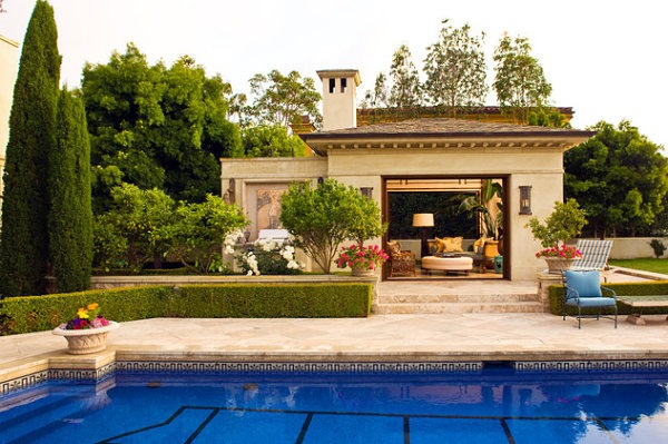 contemporary English luxury cottage pool