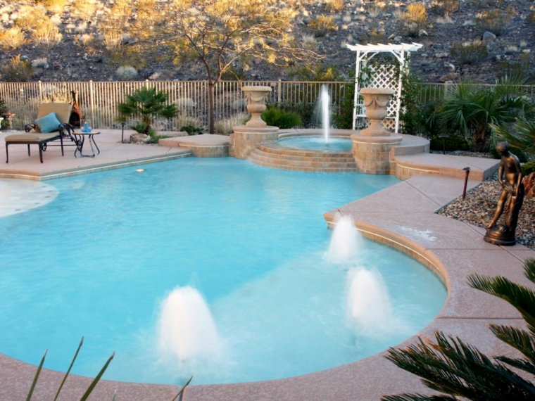 pool garden fountain water deco