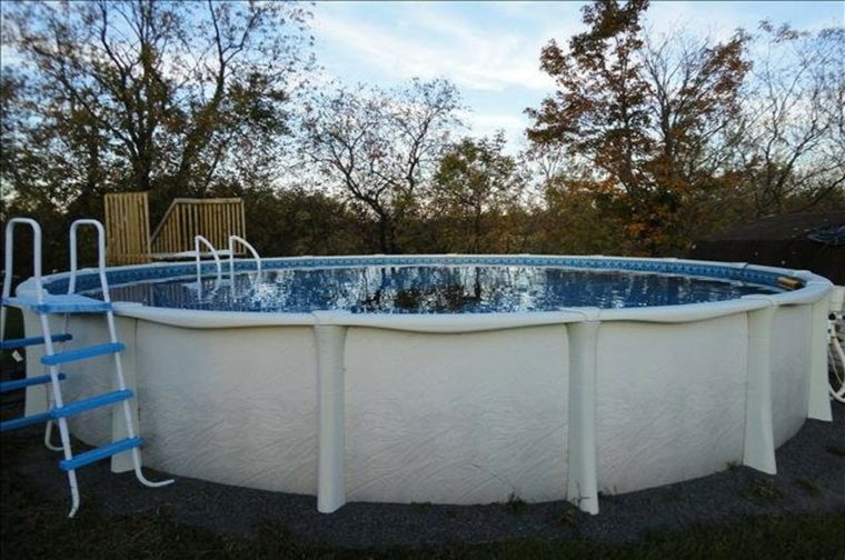 large white steel pool