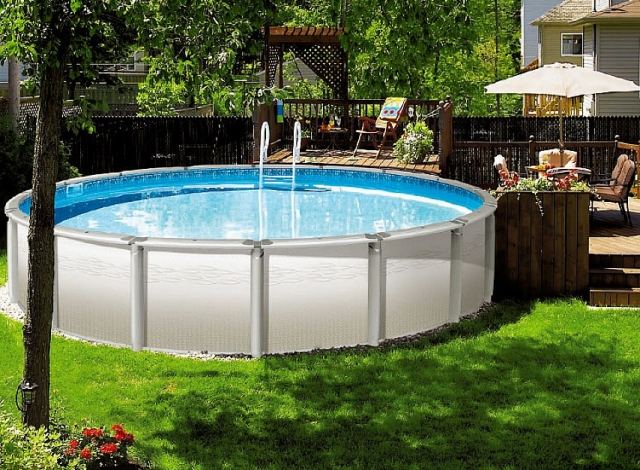 pool-out-ground round-fiber-glass garden