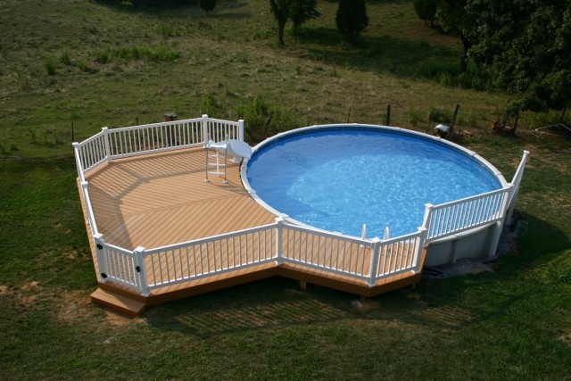 pool-soil-round terrace garden