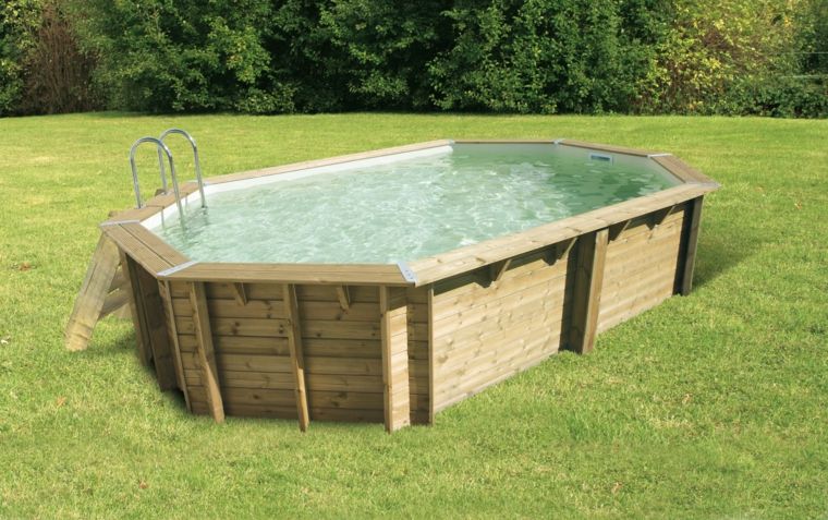 idea landscaping garden swimming pool wood cheap