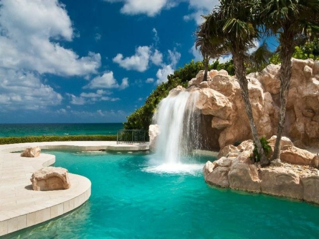 interesting waterfall pool