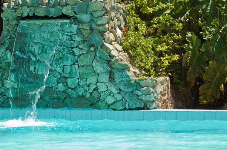 deco pool modern wall fountains