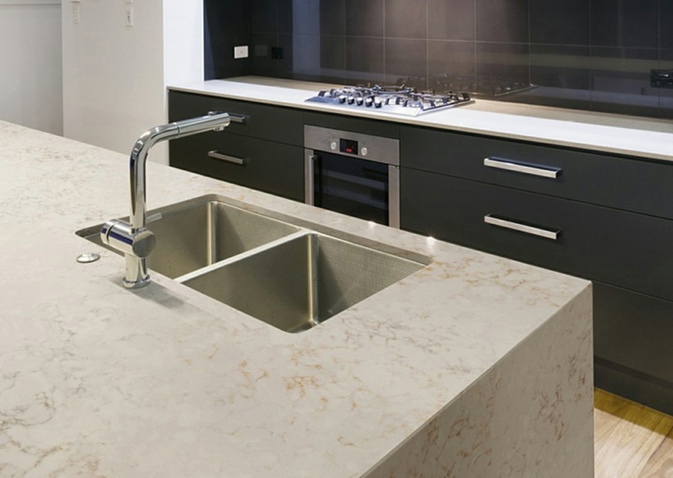 white marble countertops