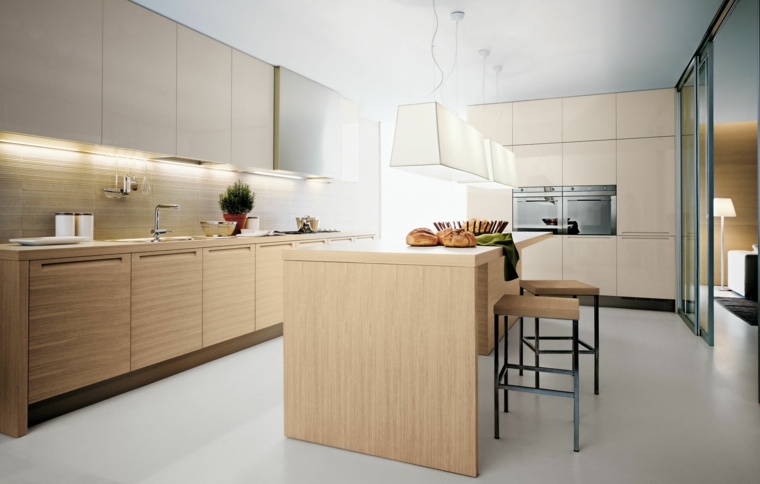 modern wood kitchen worktops