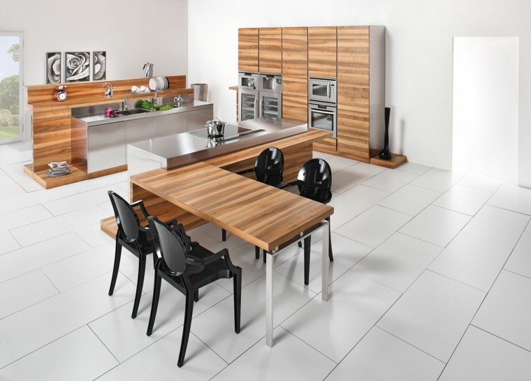 wooden kitchen stainless steel worktops