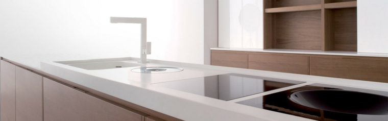 corian white kitchens worktop