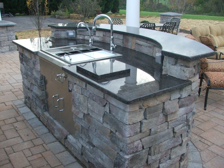 worktop granite idea landscaping kitchen stone sink design island