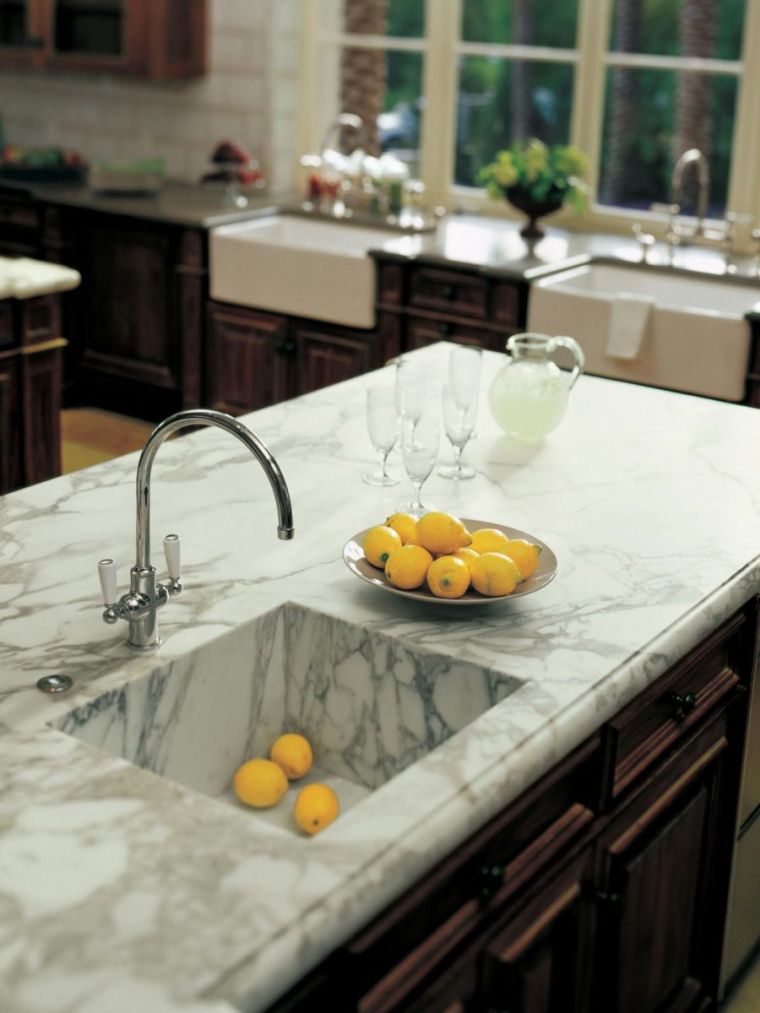 worktop marble deco white kitchen