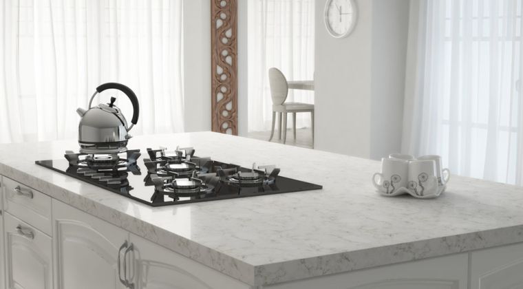 worktop white marble landscaping plates cuissson