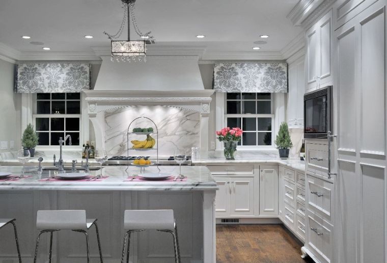 worktop marble kitchen gray island