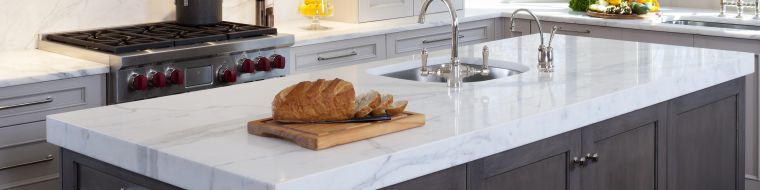 worktop marble deco gray island of contemporary cuisine