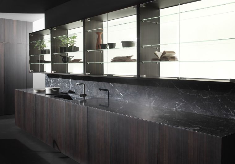 worktop kitchen modern marble wood