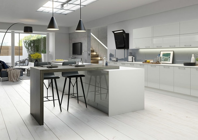 idea of ​​deco kitchen plan modern work