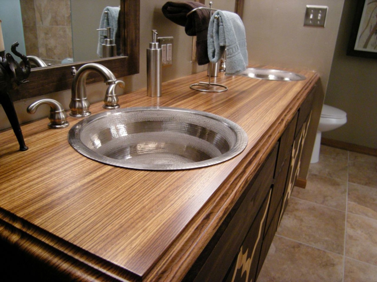 worktop bathroom wood