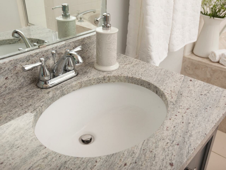 granite bathroom countertop