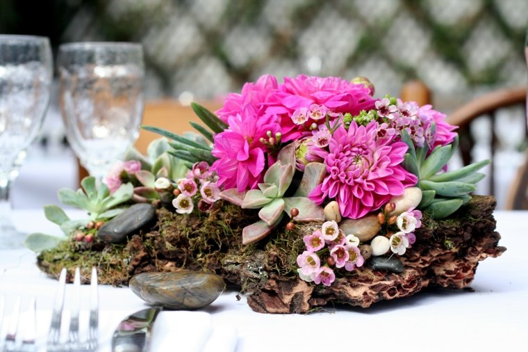 succulents idea deco table