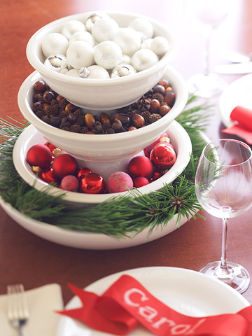 decorative tray christmas decoration idea