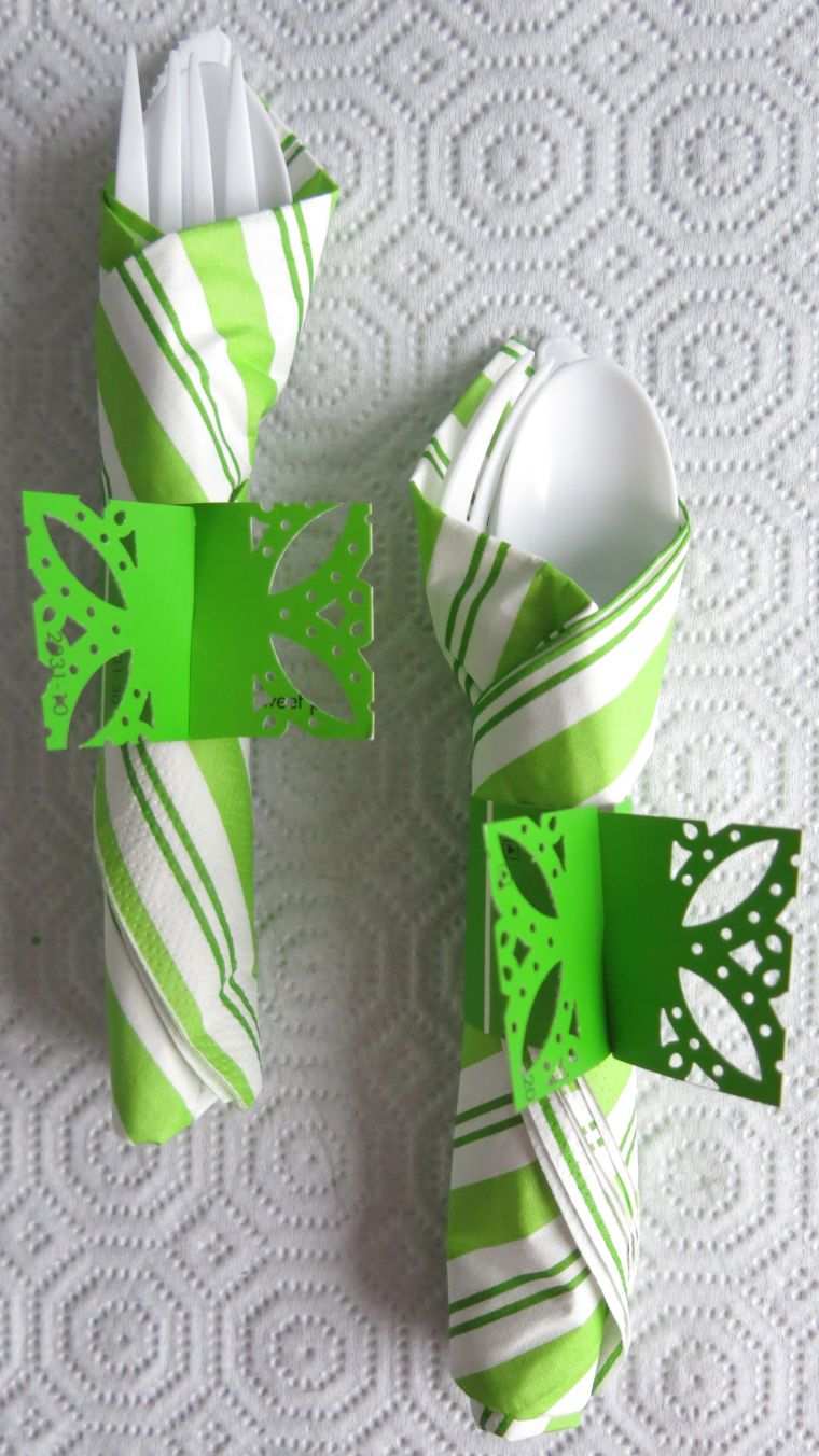 folding paper towel easy-decoration table party