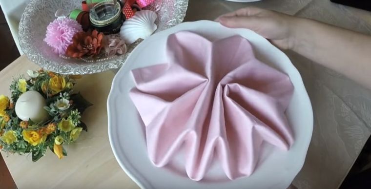 folding towel fabric star-plate-deco-video