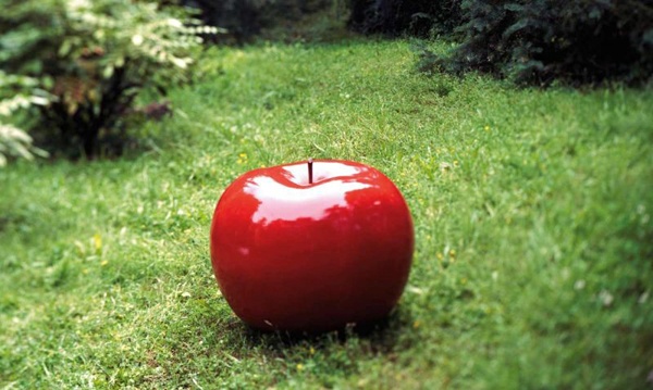 red apple object of outdoor decoration