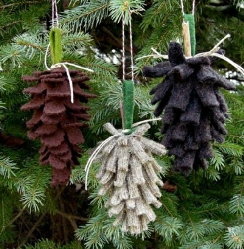 decorative pine cones