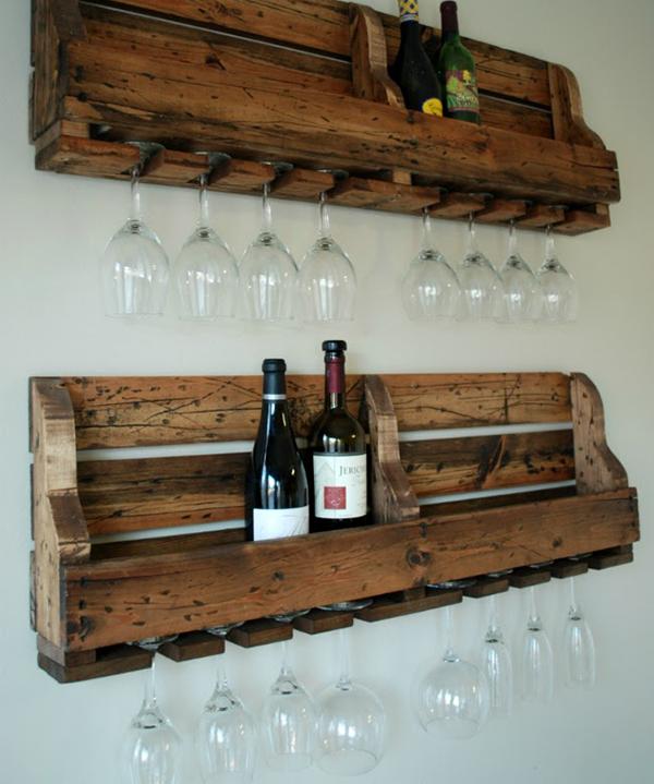 original wall-wood-recovery bottle rack